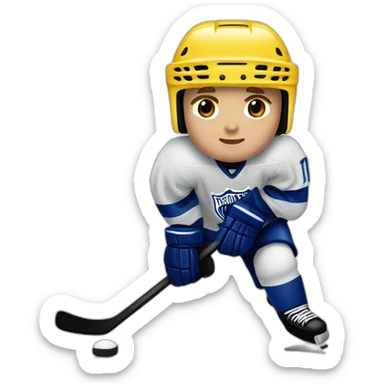 Justin bieber playing ice hockey sticker