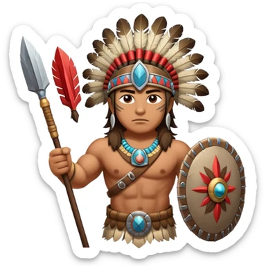 Toltec warrior sticker