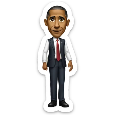 very not pregnant barrack obama sticker