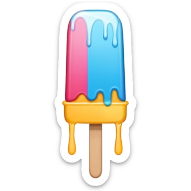 Popsicle: colorful sticker