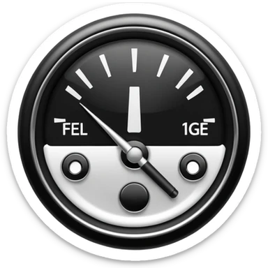 Fuel gage full sticker