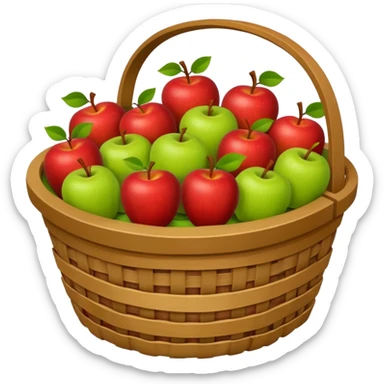 Apple Basket sticker