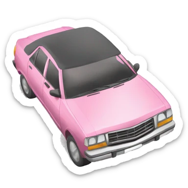 Coche rosa sticker