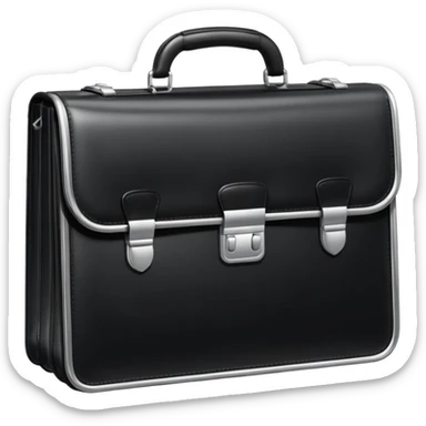 briefcase with code brackets {} sticker