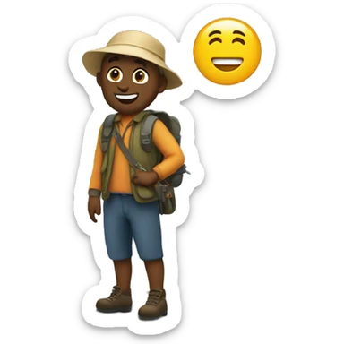 Randonnée au lac sticker