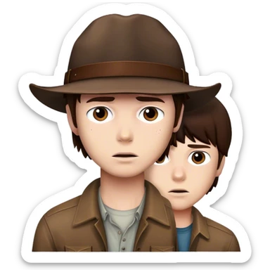 Rick and Carl grimes sticker