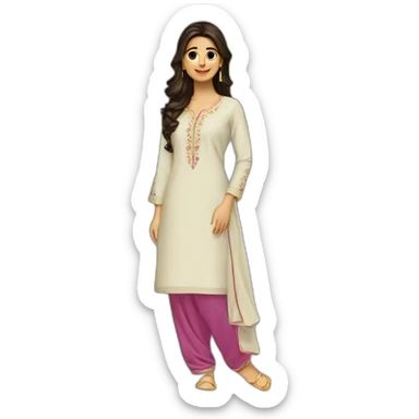 shalwar kameez sticker