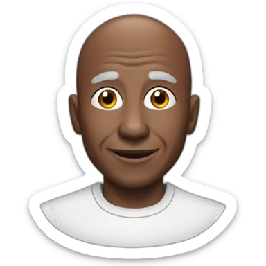 uncle ben african man with baldness rice brand sticker