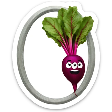 beetroot inside the mirror sticker