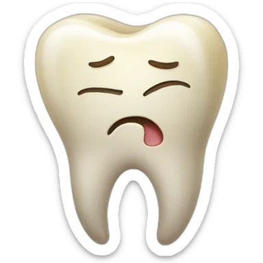 hurting tooth sticker