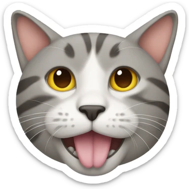 Cat with toe nails sticker