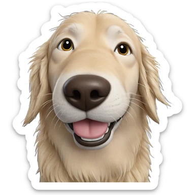 dog in car interior sticker