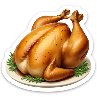 Roasted chicken  sticker