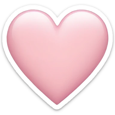 Light pink heart sticker