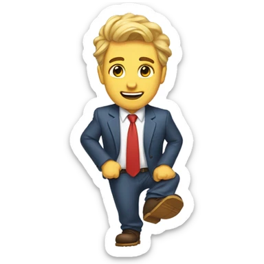 Stomping my feet sticker