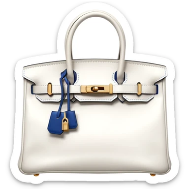white hermes birkin bag sticker