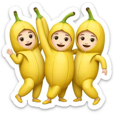 Team banana dj sticker