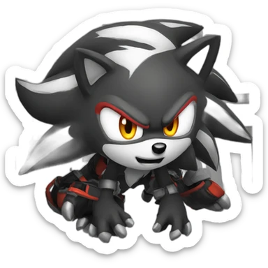 shadow-the-hedgehog-yeet sticker
