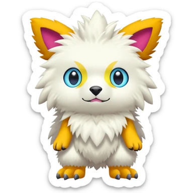 Kawaii cool Digimon-Fakemon-animal full body sticker