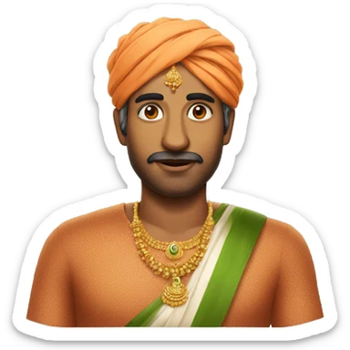 india man sticker