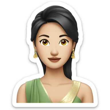 beautiful thai lady sticker