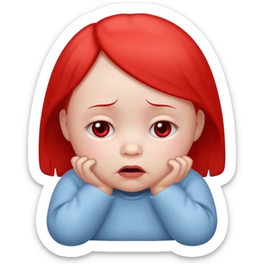 Please make an iPhone version of the baby emoticon that hurts because of the fever sticker