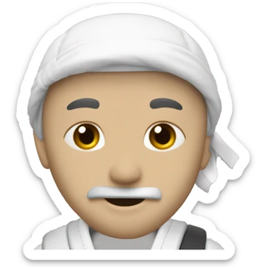 Whie belt jujitsu  sticker