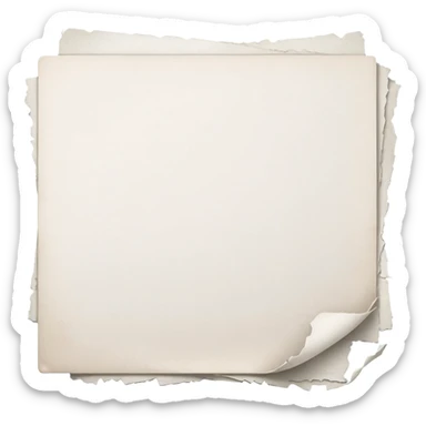 mac os mixed papers skeuomorphic sticker