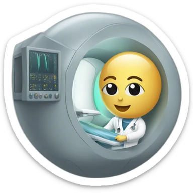 Radiologist-performing-breast-mri sticker