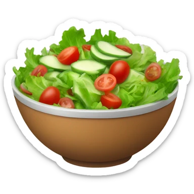 bowl of salad sticker