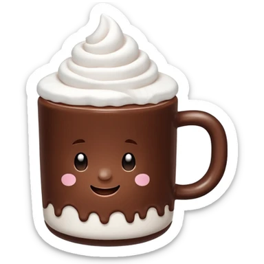 Tazzina con marhsmellow sticker