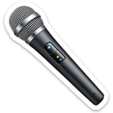 modern wireless microphone sticker