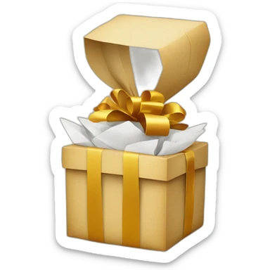 gift with an egyptian paper sticker