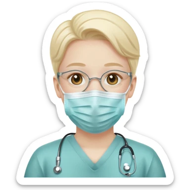 medical mask face emoji sticker