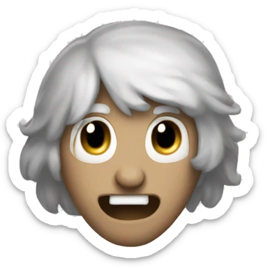 Like a awkward cute merp ah emoji sticker