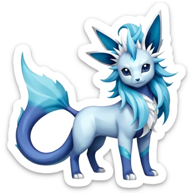 Cobalion-Suicune-Vaporeon-fakemon (full body) sticker