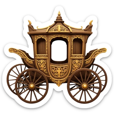 medieval carriages sticker