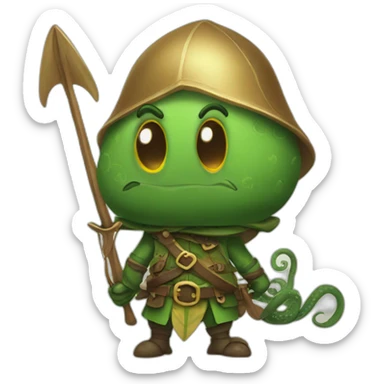 Robin hood pulpo sticker