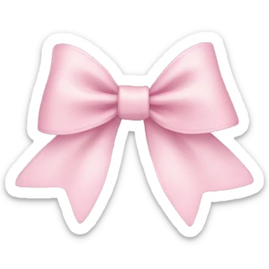 Light pink bows sticker