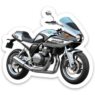 a motorbike with the text MotoRank Italia sticker