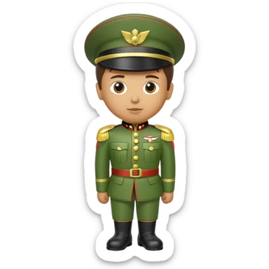 Little Green toy solider sticker