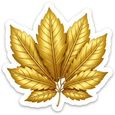 Leaves of gold  sticker