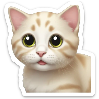 Kitten with big and sparkling eyes sticker