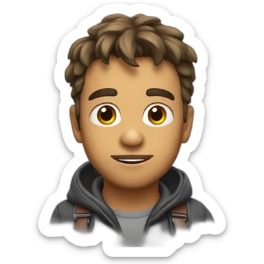 sanglier choqué sticker