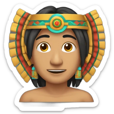 Azteca pide ayuda a dioses sticker