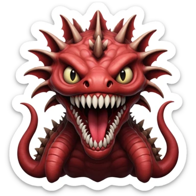 Stranger things 5 demogorgon sticker