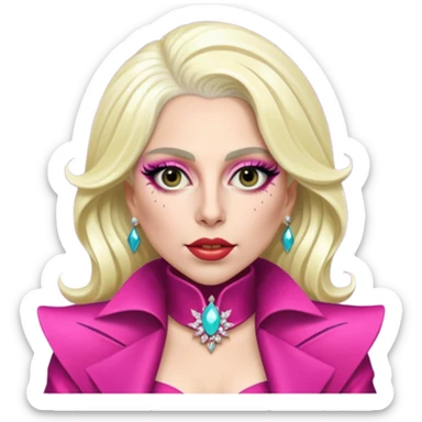 Lady Gaga during the Born This Way era sticker