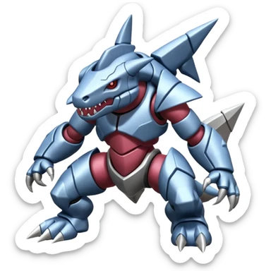 Steelix-Lairon-Aggron-Genesect-fusion sticker