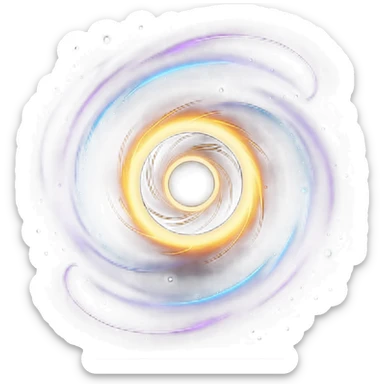 Black hole sticker