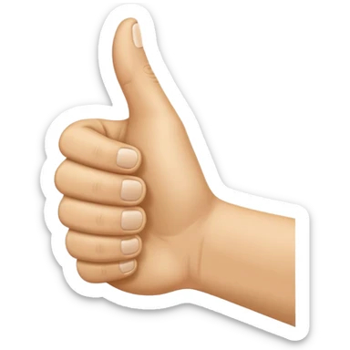 Thumbs up sticker